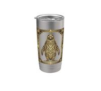Art Deco Penguin Geometric Stylized Design Stainless Steel Insulated Tumbler