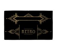 Art Deco Retro Stylish KitchenTowel Benjamin Tate Design Black One Size