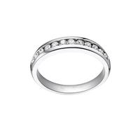 Art Deco Ring Diamond Wedding Rings for Her 18K White Gold Silver with 0.35CT Diamond Size S 1/2 Solid Not Plated Popular for Sister Graduation Jewelry