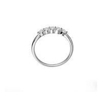 Art Deco Ring Vintage Diamond Engagement Ring 9K White Gold Silver with 0.3CT Diamond Size H 1/2 Solid Not Plated Fashion for Sister Birthday Jewelry