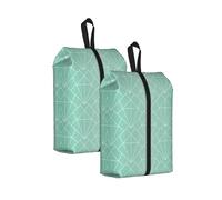 Art Deco Seamless Pattern, Travel Shoe Bags 2 Pack, Waterproof Shoe Storage Bags, Shoe Organizer for Travel and Home