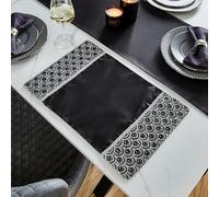 Art Deco Sequined Placemats by Catherine Lansfield Black