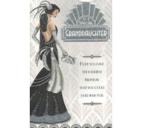 Art Deco Style Birthday Card for Granddaughter, 23 x 15 cm, Flapper Lady Design