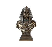 Art Deco Style Egyptian Pharaoh Bust Bronze & Resin Statue