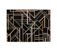 Art Deco Style Geometric Pattern Two Side,500 Pieces Puzzles for Adults-Wooden Jigsaw Puzzle for Adults Elderly