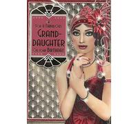 Art Deco Style Granddaughter Birthday Card, Large Format, Red and Black Design