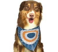 Art Deco Sunset Dog Bandanas Adjustable Kerchief Triangle Bibs Scarf Washable Soft Pet Bandanas for Medium Large Puppy Cats Pet Costume Accessories Decoration
