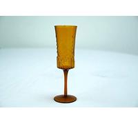 Art Deco Vintage Amber Champagne Wine Glasses Wedding Table Home Decor (Champagne)