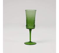 Art Deco Vintage Green Champagne Wine Glasses Wedding Table Home Decor (Champagne Glass)