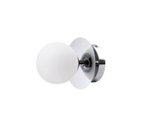 Art Deco Wall/ Ceiling Light Chrome/ White