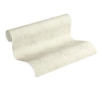 Art Deco Wallpaper 50's Glam New Walls A.S. Création Non-Woven Wallpaper 10.05 m x 0.53 m Creme Gold White Made in Germany 374271 37427-1