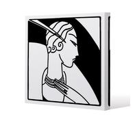 Art Deco Woman (Canvas Print) / 101 x 101 x 4cm Benjamin Tate Design Natural One Size