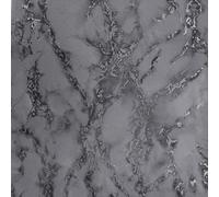 Art Decor Designs Arthouse Carrara Marble Charcoal Metallic Glitter Textured Wallpaper 296702