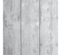 Art Decor Designs Arthouse Washed Wood Grey/silver Metallic Spongeable Wallpaper 908501