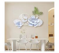 Art Decor with Clock Large Wall Decorative Adjustable Lights and Remote Control, 3D Modern Floral Clock, No Tick Silent Sconce Hanging Sculpture for Living Room, Office, Bedroom W