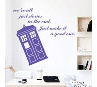 Art Design Home Decoration Vinyl Popular Doctor Who Wall Sticker Removable House Decor Famous Cartoon Police Box Decals 58 * 47Cm