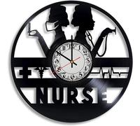 Art Design Nursing Gifts for Nurses Wall Clock - Nurse Graduation Gift for her Nurse Appreciation Gifts, Medical Watch, Doctor in Education Funny