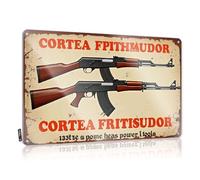 Art Designer Waterproof Artwork, Beautiful Retro Print For Cafe Pub Saloon | Basement Decor Pre-drilled Custom Cutting-edge Firearms: Power Tools For The Modern Warrior(20X30CM)