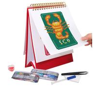 Art Desk Calendar | Dot Painting Desk Calendar 2026 | Handmade Home Accessories for Home Beginners