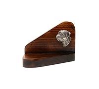 Art-Dog Border Terrier - wooden candle holder with dog, tea light holder, memorial for the dog of the brand