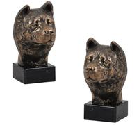 Art-Dog Dog Marble Statue - Unique Edition ArtDog Collection - Handmade Cold Cast Bronze Sculpture for Dog Lovers Indoor- Dog Figurine - Statue Akita Inu