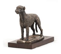 Art-Dog Dog Wooden Base Statue - Unique Edition ArtDog Collection - Handmade Dog Sculpture for Dog Lovers - Handmade Sculpture Indoor- Dog Figurine - Statue Irish Wolfhound
