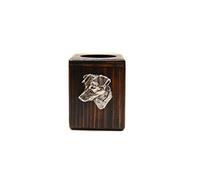 Art-Dog Jack Russell Terrier - Wooden candle holder with dog, tea light holder, memorial for the dog of the brand