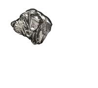 Art-Dog Unique Edition Silver Dog Pin Badge - Silver-Plated Handmade - Brooches Women - Funny Pins - Silver Brooch Jewelry - Fila Brasileiro - 1,9x2,2x4cm