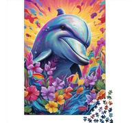 Art Dolphin Puzzle for Teenagers 1000 Pieces Puzzle Brain Teaser Puzzles For Adults 1000pcs (38x26cm)