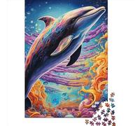 Art Dolphin Puzzle for Teenagers 1000 Pieces Puzzle Brain Teaser Puzzles For Adults 1000pcs (38x26cm)