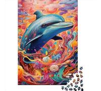 Art Dolphin Puzzles for Adults 1000 Piece Puzzle for Teenager Age 12 Years Up Christmas Eve Gifts 1000pcs (38x26cm)