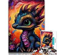Art Dragon Baby Jigsaws Puzzles 1000 Pieces for Adults Gifts,Challenging Family Activity Games DIY Toy for Home Wall Decor Gifts 38x26cm