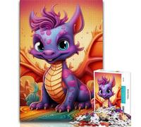 Art Dragon Baby Puzzles 1000 Pieces for Adults,Challenging Game And Family Play for Is Ideal As A Gift for The Whole Family (50x75cm)
