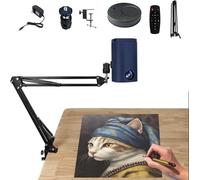 Art Drawing Projector for Tracing and Painting, Portable with Adjustable Focus and Image Size, Edge Deformity Correction for Desktop Wall Canvas Projection