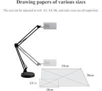 Art Drawing Projector, Portable Smart Desktop Wall Canvas Projection, Adjustable Focu and Image Size, Edge Deformity Correction, Ideal for Tracing, Painting and Art Projects.(Blue,1.95m)