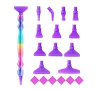 Art Drill Rhinestone, Dot Pen Craft, Threaded Nib with Easy Use, Bead Writer with Lightweight Style, 0.53x4.72 Inches Hobby Tool, DIY Prop for Beginners Artists Family Activities Projects Use