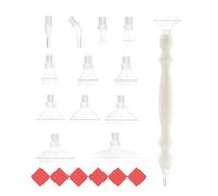 Art Drill Rhinestone, Dot Pen Craft, Threaded Nib with Easy Use, Bead Writer with Lightweight Style, 0.53x4.72 Inches Hobby Tool, DIY Prop for Beginners Artists Family Activities Projects Use