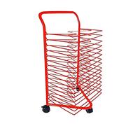 Art Drying Rack,16-Tier Art Drying Rack with Wheels - Space-Saving Storage for School & Art Club, Ideal for Displaying and Air Drying Artwork, 85x43x32CM