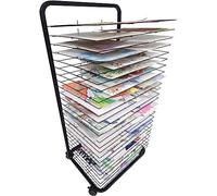 Art Drying Rack,25 Floors Painting Drying Rack with Wheels, Classroom Art Studio Home Painting Drying Rack for Kids, Artists for A2/4K Paper Oil Painting Board Special Art Rack Drying and Print Racks