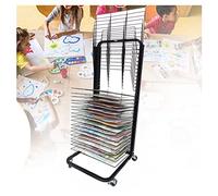 Art Drying Rack Floor-Standing Drawing Board Bracket with Pulleys to Move More Easily and Save Space15 layers