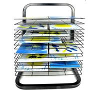 Art Drying Rack | Mobile Metal Rack with Removable Shelves | Drying and Storage Solution for Preschool Art Projects, Studios, and Craft Rooms (15 Shelves)