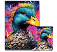 Art Duck 1000-Piece Jigsaw Puzzle cardboard Jigsaw Puzzles for Adults for Teenagers & Teens, Ideal Birthday 26X38CM/10.23x14.96inch