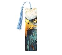 Art Eagle Metal Bookmark for Men Women Aluminum Alloy Bookmarks Unique Handmade Book Marks with Tassel Pendant Craft Bookmark for Book Lovers Birthday Teachers Gift