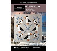 Art East Quilting Co Puffin Star Quilt Pattern, 52-1/2in x 52-1/2in, Multi