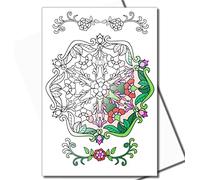 Art Eclect Mandala Colouring Cards for Adults to Colour for Any Occasion, 10 Cards with Envelopes (Mandala S01)