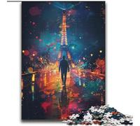 Art Eiffel Tower Jigsaw Puzzles for Teenagers 2000 Piece, Stress Reliever Staycation Kill Time Enhance Love between Couples (70x100cm)