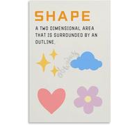Art Elements And Design Principles Poster Metal Tin Sign Wall Decor for Home Kitchen Bathroom Bedroom Garage Bar Cafe Office Retro Vintage Aluminum Plaque 8x12 inch
