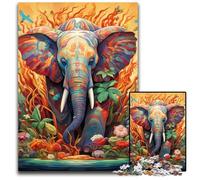 Art Elephant 1000-Piece Jigsaw Puzzle cardboard Jigsaw Puzzles for Adults Challenging Brain Teaser - Relaxing Toy for Teenagers 26X38CM/10.23x14.96inch