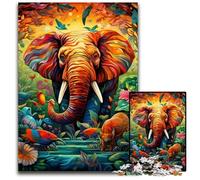 Art Elephant 1000 Piece Jigsaw Puzzle Wooden Jigsaw DIY Decoration, Brain Challenge, for Adult, Family, 50x75CM/19.68x29.52inch