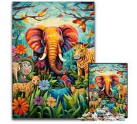 Art Elephant 1000-Piece Jigsaw Puzzle Wooden Jigsaw Puzzles for Adults Challenging Brain Teaser - Relaxing Toy for Teenagers 50x75CM/19.68x29.52inch